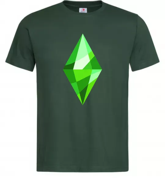 Мужская футболка Plumbob Темно-зеленый фото