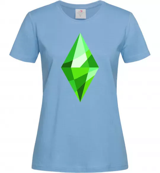 Женская футболка Plumbob Голубой фото