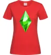 Женская футболка Plumbob Красный фото