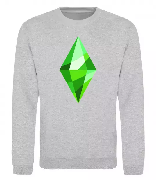 Світшот Plumbob Сірий меланж фото