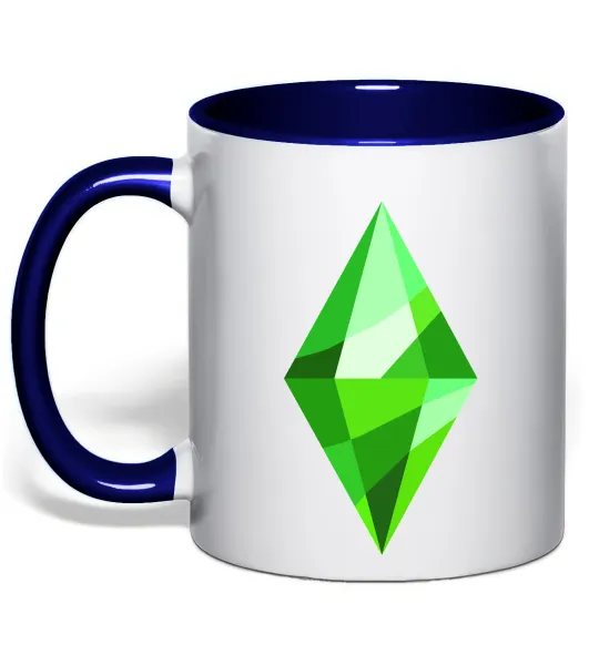 Чашка с цветной ручкой Plumbob Глубокий темно-синий фото