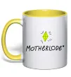 Чашка с цветной ручкой Motherlode Солнечно желтый фото