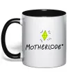Чашка с цветной ручкой Motherlode Черный фото