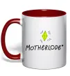 Чашка с цветной ручкой Motherlode Красный фото