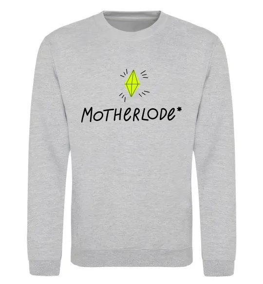 Свитшот Motherlode Серый меланж фото