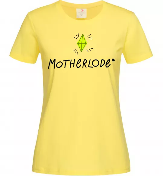 Женская футболка Motherlode Лимонный фото