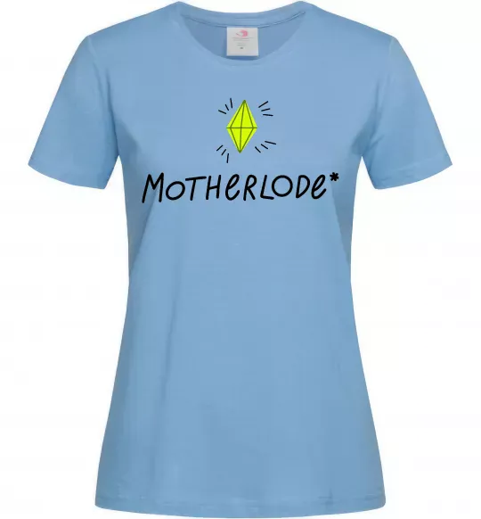 Женская футболка Motherlode Голубой фото