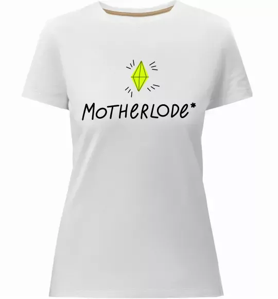 Женская премиум футболка Motherlode Белый фото