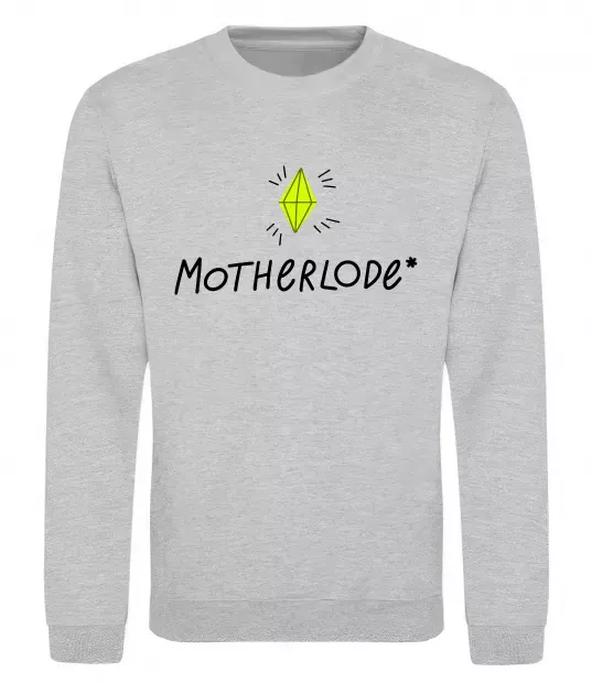 Свитшот Motherlode Серый меланж фото