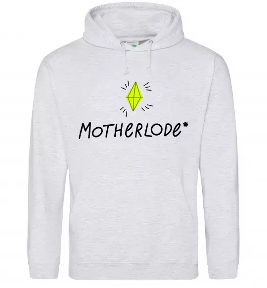 Чоловіча толстовка (худі) Motherlode Сірий меланж фото