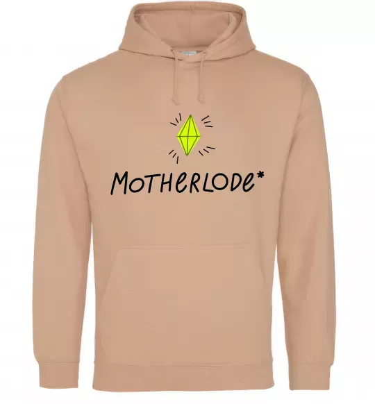 Женская толстовка (худи) Motherlode Песочный фото