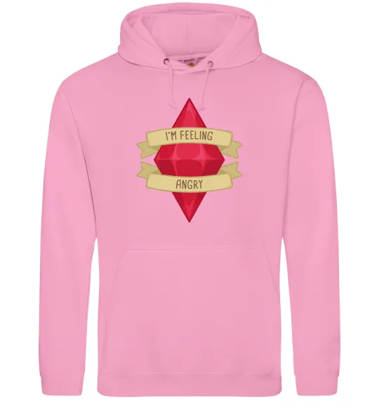 Жіноча толстовка (худі) Feeling angry Рожевий фото