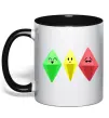 Чашка з кольоровою ручкою The Sims Emotions Чорний фото