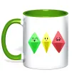 Чашка з кольоровою ручкою The Sims Emotions Зелений фото