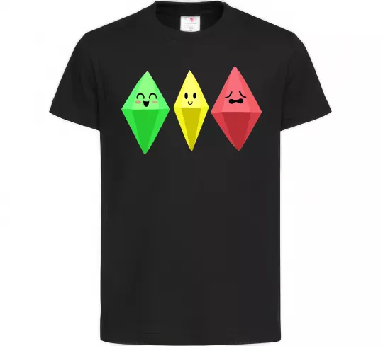 Детская футболка The Sims Emotions Черный фото