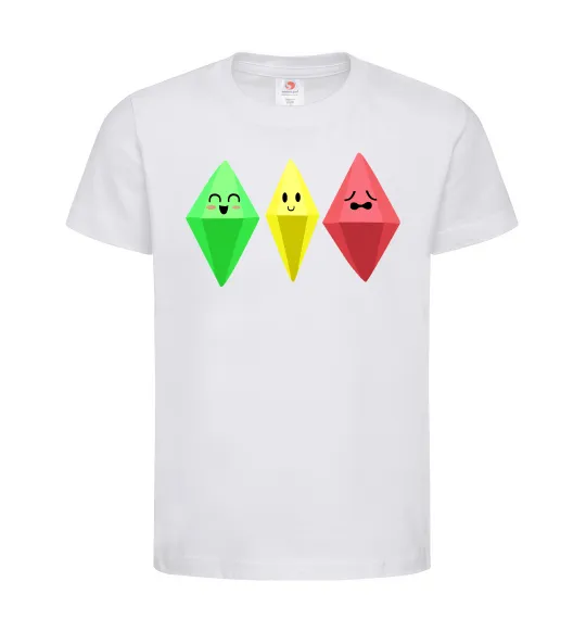 Дитяча футболка The Sims Emotions Білий фото