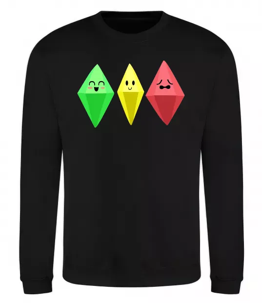 Світшот The Sims Emotions Чорний фото