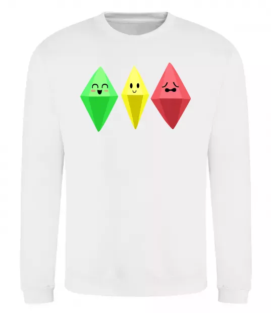 Світшот The Sims Emotions Білий фото