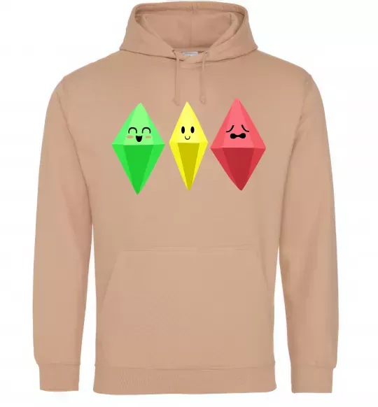 Чоловіча толстовка (худі) The Sims Emotions Пісочний фото