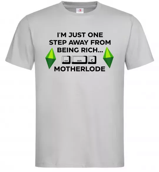 Мужская футболка Ctrl-Shift-C Motherlode Серый фото