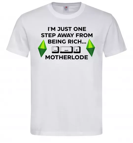 Мужская футболка Ctrl-Shift-C Motherlode Белый фото