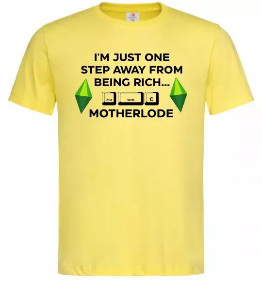 Мужская футболка Ctrl-Shift-C Motherlode Лимонный фото