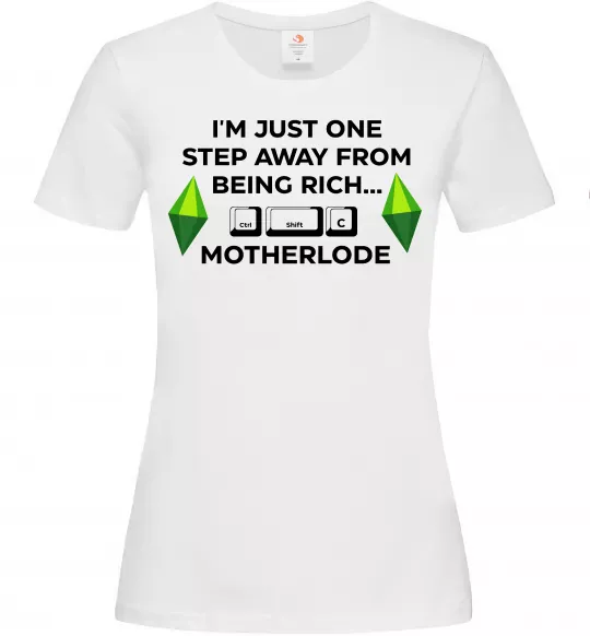 Женская футболка Ctrl-Shift-C Motherlode Белый фото