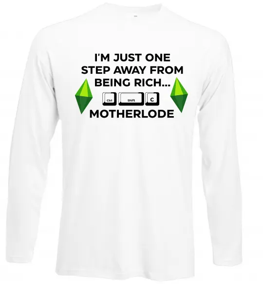 Лонгслів Ctrl-Shift-C Motherlode Білий фото