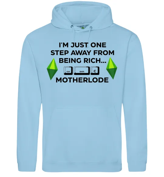 Чоловіча толстовка (худі) Ctrl-Shift-C Motherlode Блакитний фото