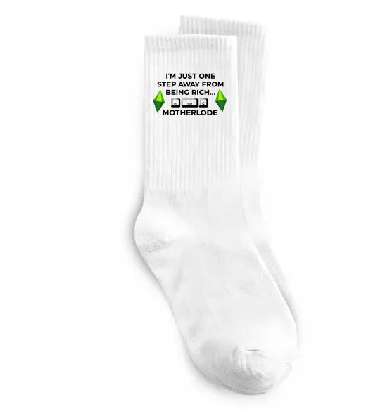 Шкарпетки Ctrl-Shift-C Motherlode Білий фото