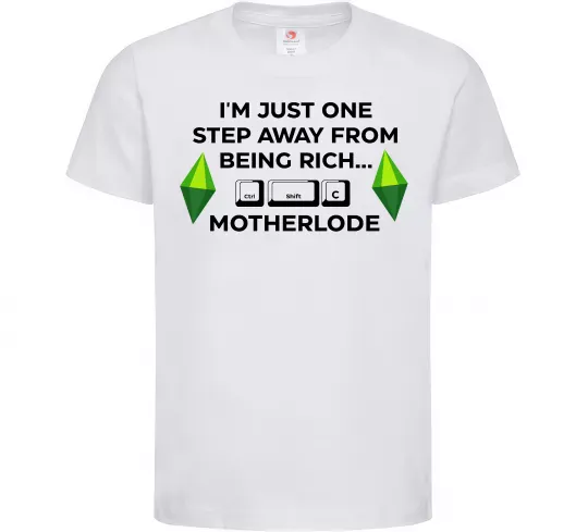 Детская футболка Ctrl-Shift-C Motherlode Белый фото