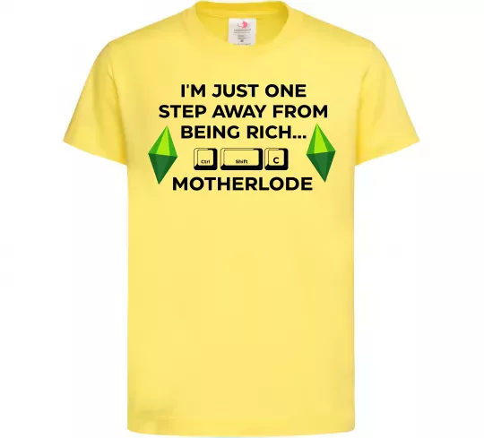 Детская футболка Ctrl-Shift-C Motherlode Лимонный фото