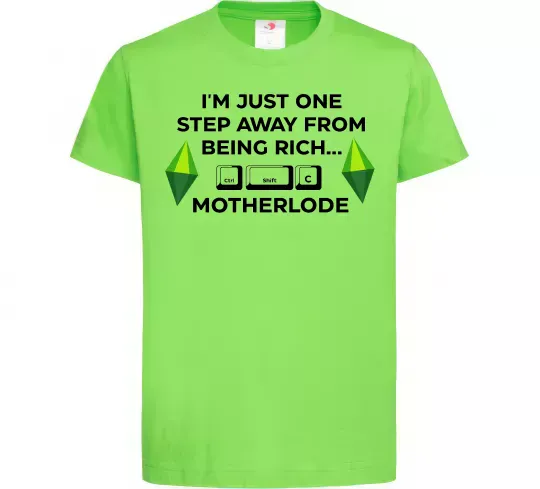 Детская футболка Ctrl-Shift-C Motherlode Лаймовый фото