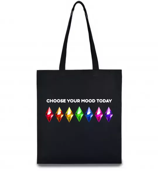 Еко-сумка Choose your mood Чорний фото
