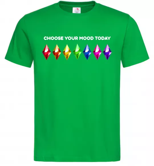 Мужская футболка Choose your mood Зеленый фото