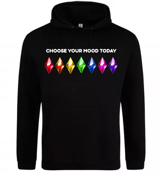 Женская толстовка (худи) Choose your mood Черный фото