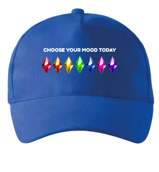 Кепка Choose your mood Яскраво-синій фото