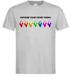 Мужская футболка Choose your mood Серый Мужская футболка Choose your mood Серый фото