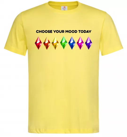 Мужская футболка Choose your mood Лимонный фото