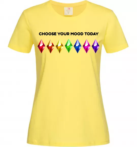Женская футболка Choose your mood Лимонный фото