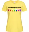 Женская футболка Choose your mood Лимонный Женская футболка Choose your mood Лимонный фото