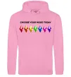 Жіноча толстовка (худі) Choose your mood Рожевий фото
