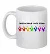 Чашка керамическая Choose your mood Белый фото