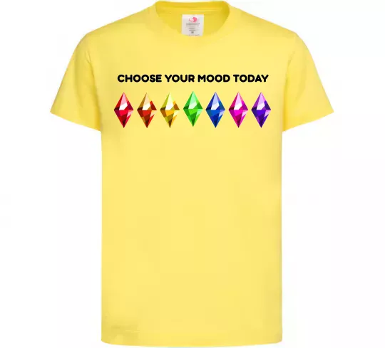 Детская футболка Choose your mood Лимонный фото