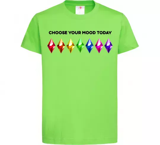 Детская футболка Choose your mood Лаймовый фото