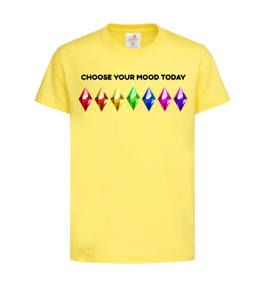 Дитяча футболка Choose your mood Лимонний фото