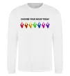 Світшот Choose your mood Білий фото