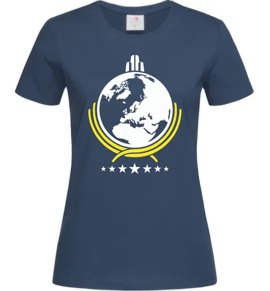 Женская футболка Helldivers Темно-синий фото