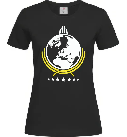 Женская футболка Helldivers Черный фото