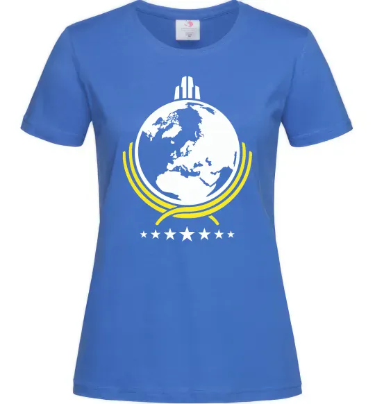 Женская футболка Helldivers Ярко-синий фото